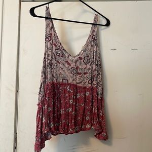 Xl Aeropostale Pink Floral Tank
